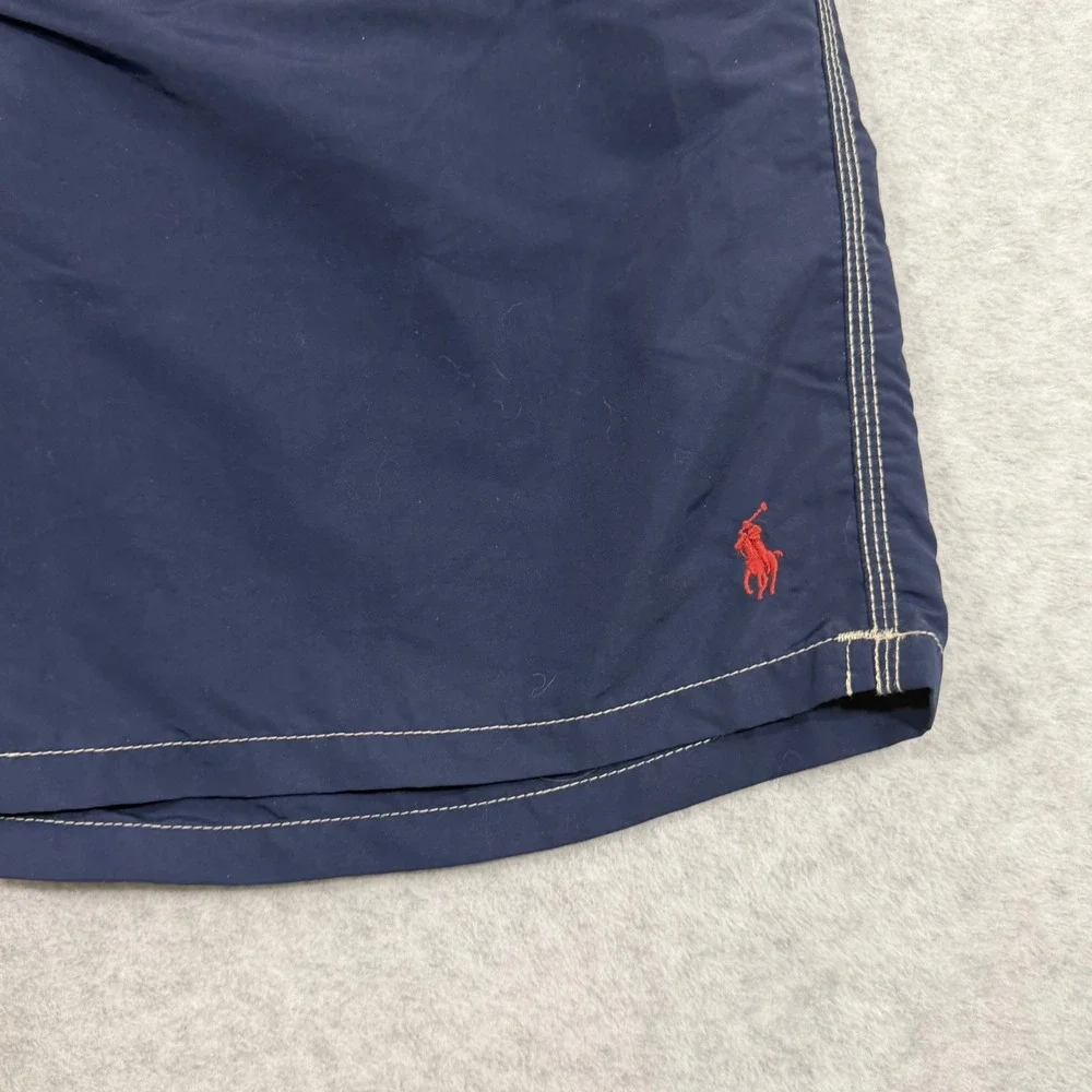 Polo Ralph Lauren Swim Trunks Mens XL‎ Navy Blue  Cargo Pocket Pony Logo